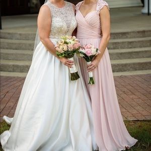 Blush formal or bridesmaid dress